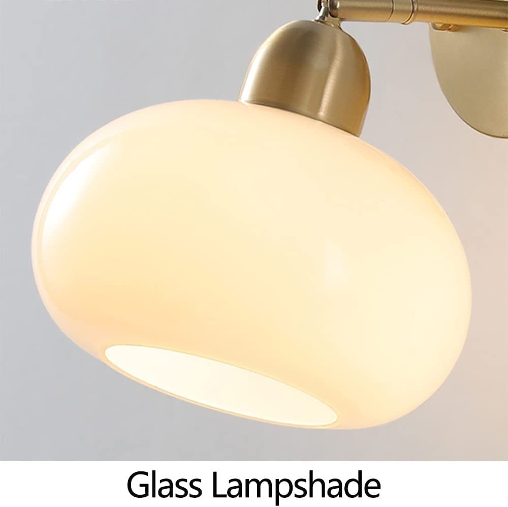 MECOLA Nordic Glass Wall Light Vintage Bedroom Bedside Wall Lamp